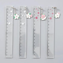 Load image into Gallery viewer, 5 cm transparent plastic ruler kawaii