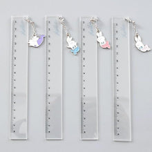 Load image into Gallery viewer, 5 cm transparent plastic ruler kawaii