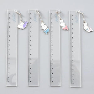 5 cm transparent plastic ruler kawaii