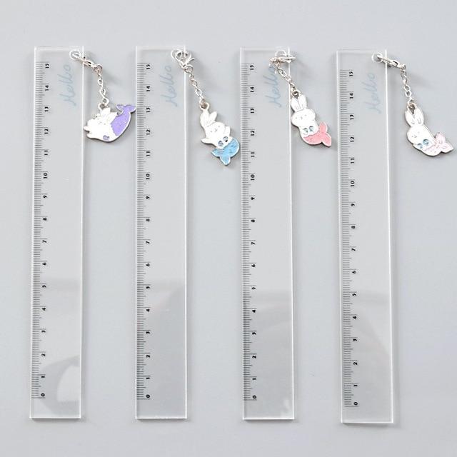 5 cm transparent plastic ruler kawaii