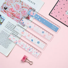 Load image into Gallery viewer, 15cm card cute cherry plastic ruler