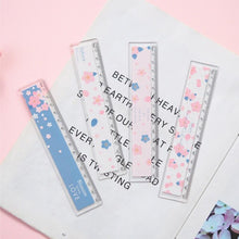 Load image into Gallery viewer, 15cm card cute cherry plastic ruler