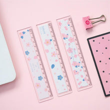 Load image into Gallery viewer, 15cm card cute cherry plastic ruler