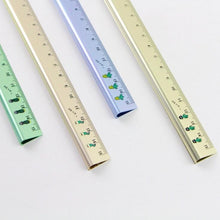 Load image into Gallery viewer, Pocket Cactus Trigone Metal Ruler