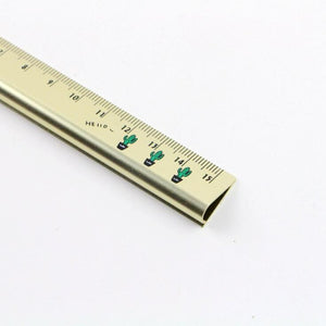 Pocket Cactus Trigone Metal Ruler