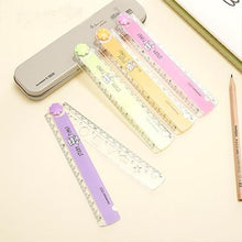 Load image into Gallery viewer, 30CM cute color folding multi-function ruler