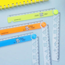 Load image into Gallery viewer, 30CM cute color folding multi-function ruler