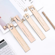 Load image into Gallery viewer, Cute cartoon animal crown pendant wooden ruler